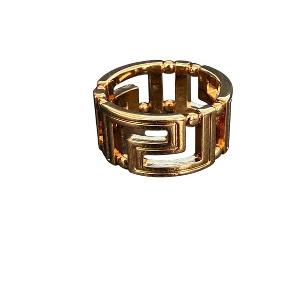 Versace Gold Men's Ring - Picture 4 of 11